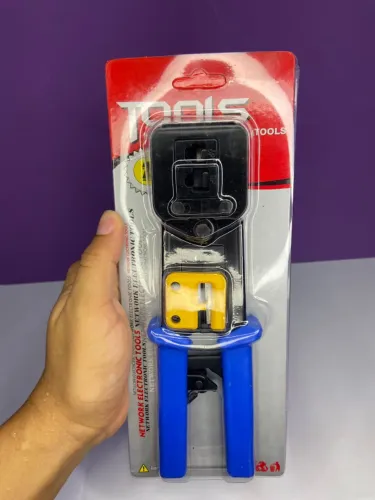 Alicate de Crimpar Cabo de Rede Multifunção Corta Fio Para Conectores RJ45 RJ12 RJ11 an4