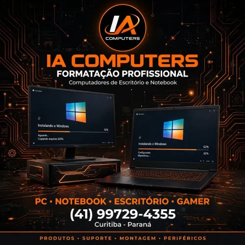 Formatação de Computadores e Notebook