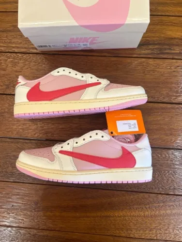 Travis Scott x Air Jordan 1 Low OG SP Sail Tropical Pink