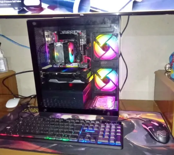 xeon e5 2650  placa de vídeo rx 580 8gb ssd m2 hd memória ram ddr4 fonte 700w ga