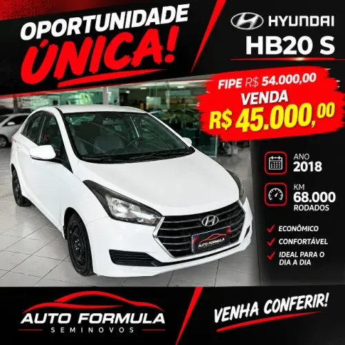 Hyundai HB20S C.plus/c.style1.0 Flex 12V Mec. 4P 2018