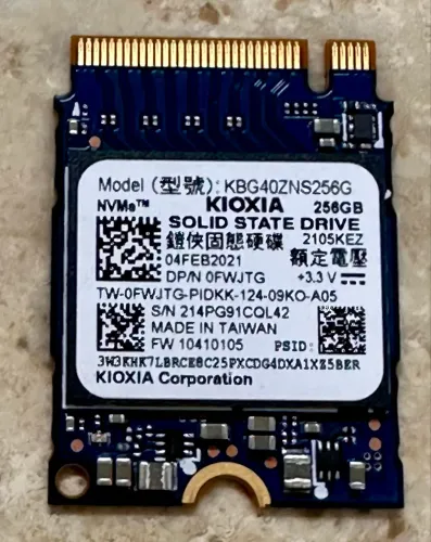 SSD KIOXIA NVMe 256GB (M.2 OEM)