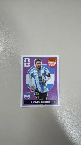 Figurinha - Messi extra roxo 