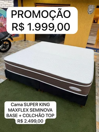 Cama SUPER KING MAXFLEX SEMINOVA - ENTREGAMOS 