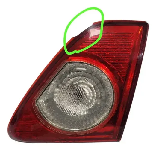 Lanterna Direita Tampa Traseira Corolla 2009 2011 C/detalhe Direito/passageiro Vermelho