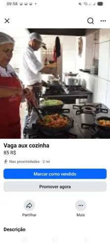 Auxiliar de cozinha