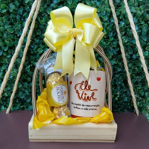 Cestas Personalizadas de Páscoa - Prontas para Presentear