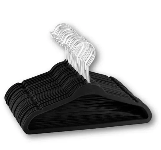 20 Cabides de veludo seminovo preto perfeito estado de conservação