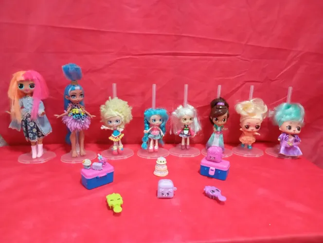 Lote de bonecas e boneca pipoquinha 