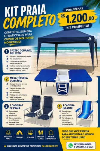 Kit de praia completo