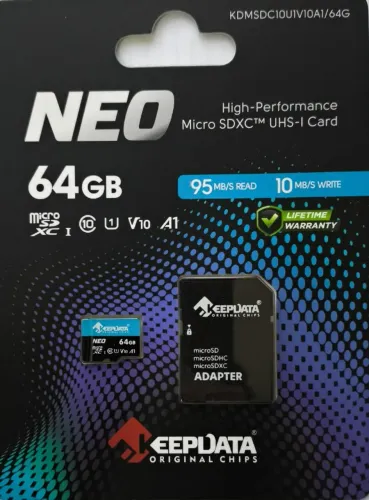 Cartão MicroSD 64GB KEEPDATA NEO V10
