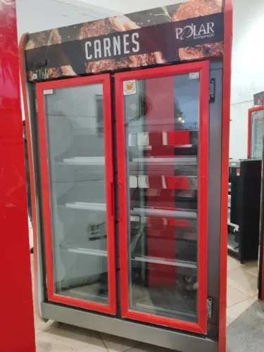 Expositor auto Serviços 2 portas para Carnes 1,25 metros -Polar