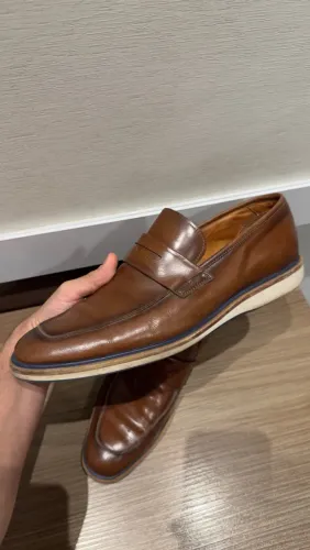 Sapato Mocassim CNS Masculino Couro Marrom | Tam. 40