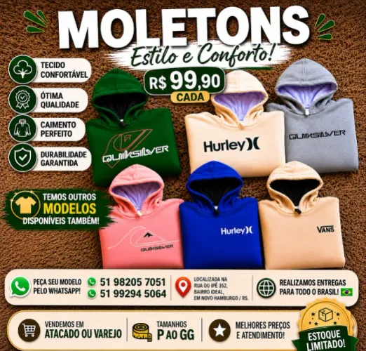 Moletons 3 Cabos