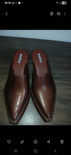 Melissa texas mule bronze giter.tamanho 34
