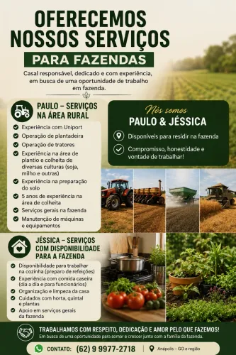Para operador de máquina ou caseiro