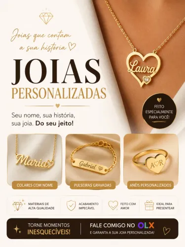 Semi joias personalizadas