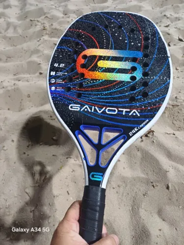 Raquete de beach tennis Gayvota 24k excelente estado