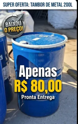 tambor de metal 200l