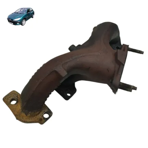 Coletor escape Peugeot 206 1.4 gasolina 2001 2002 2003 2004 