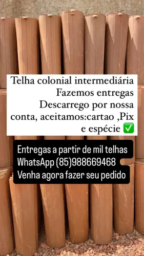 Telha colonial comum