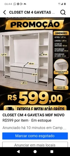 CLOSET MDF NOVO