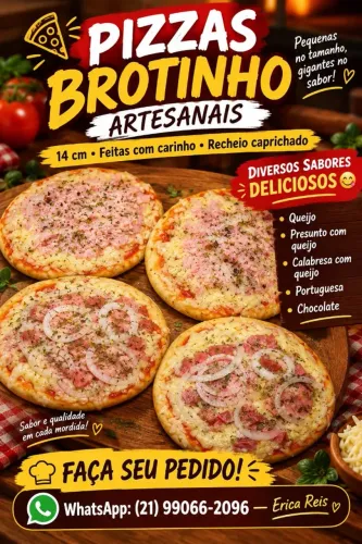 Pizza brotinho - Semi - pronta feito com carinho 