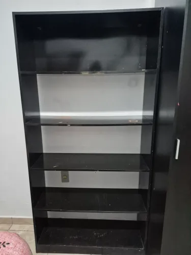 Estante MDF preta - não entrego