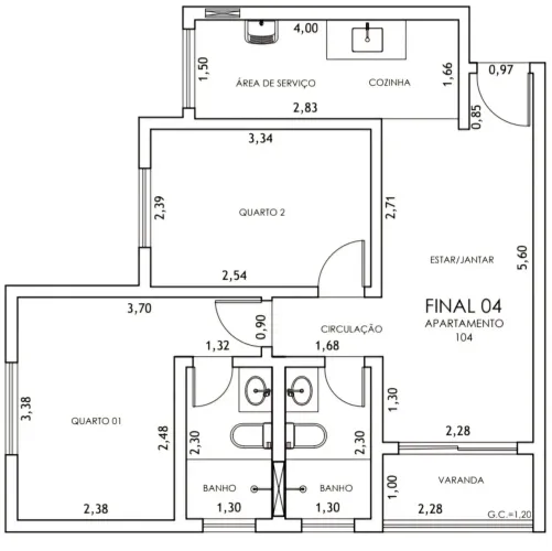 Apartamento no Condomínio Vila dos Mares