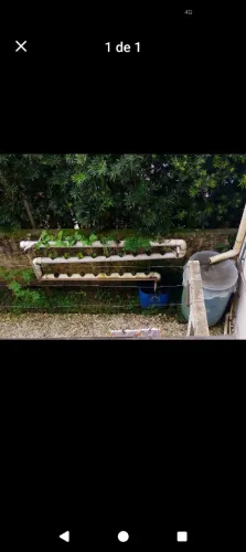Kit Horta Hidropônica Completa (30 Mudas) + Captação de Água da Chuva