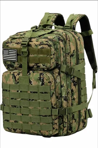 Mochila Tática 50 Litros Verde Militar Impermeável Reforçada