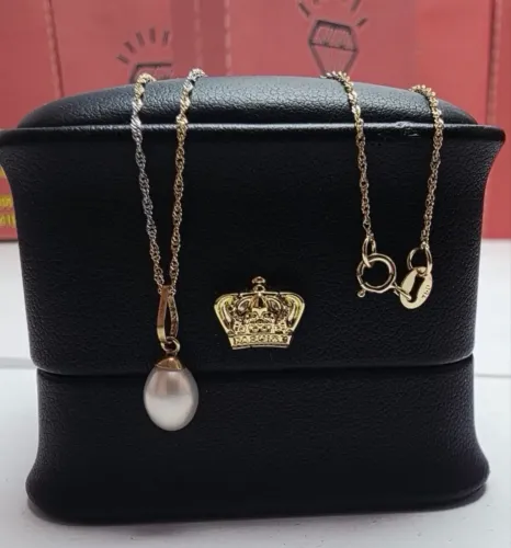 Cordão ouro 18k + Pinjente