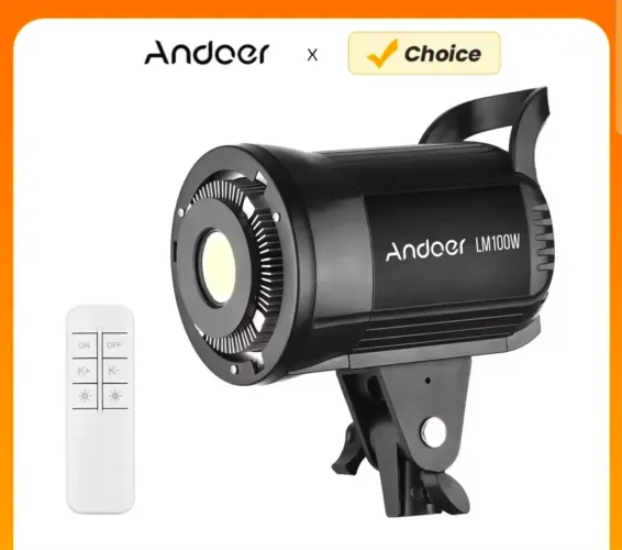 Led andoer tricolor 60W seminovo + Tripé e Balão Chinês