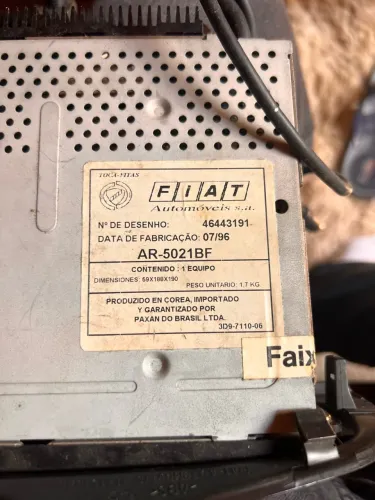 Rádio toca fitas original Fiat palio