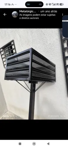 Lixeira de calçada/ estalado a pronta entrega