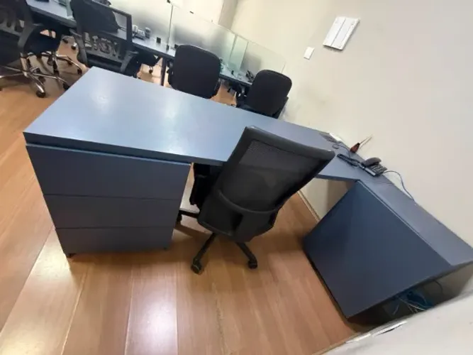 Mesa Diretor azul marinho
