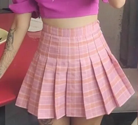 Saia plissada