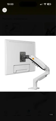SUPORTE DE MONITOR NB F80 ? BRANCO NOVO