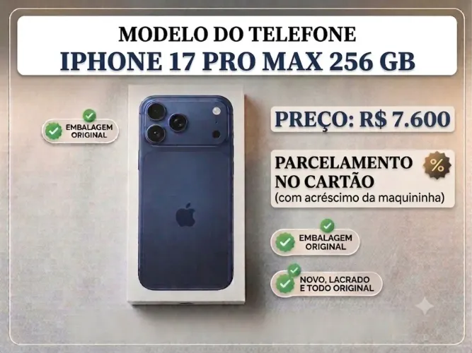 iPhone 17 pro Max 256 GB  