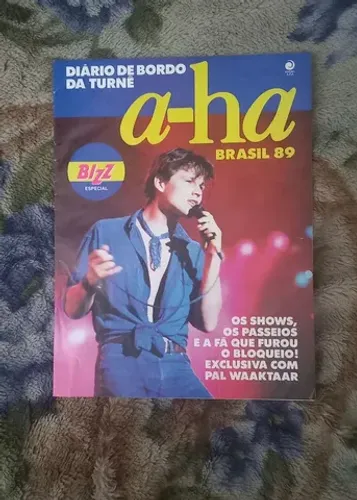 Revista A-ha Brasil tour 89 Bizz especial (Raridade/estado de novo)