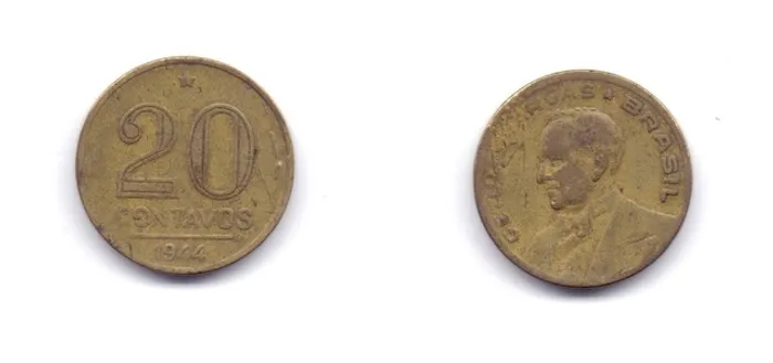 Moedas antigas Brasileiras de 1944 lote nº 4.- Cód. 352 -