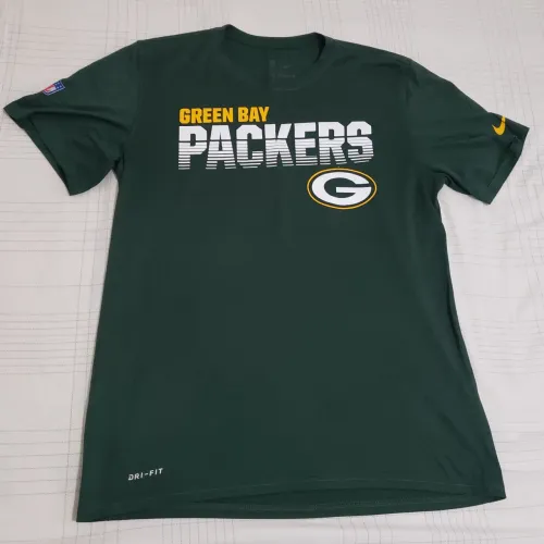 Camiseta Verde Escuro do Green Bay Packers da Nike - Tamanho M