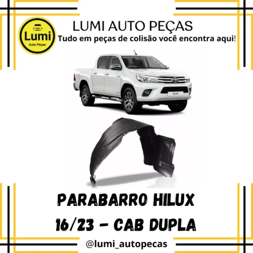 Parabarro Hilux 2016/2023 Cab Dupla - NOVO