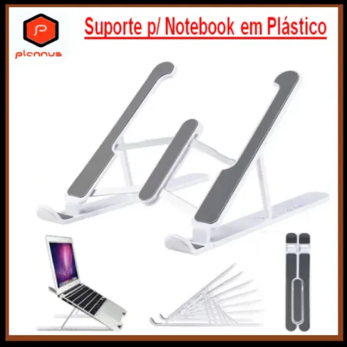 Base Suporte P/ Notebook Reforçado Ergonômico Tablet Dobrável Plástico(z166)