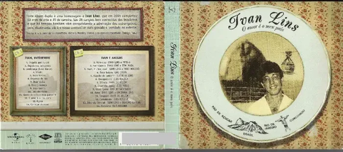 CD duplo Ivan Lins O amor é meu País
