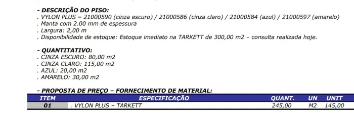 Piso Vinílico Creche Tipo 2