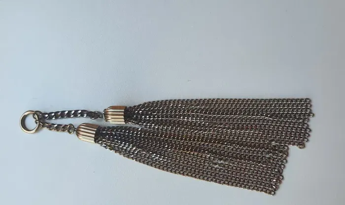 PARA CONFECÇÃO Tassel duplo para bolsas 7 peças 