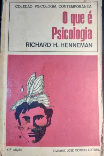 Livro raro "O que é psicologia" Richard H. Henneman 1976