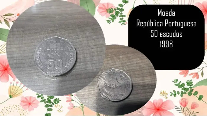 moeda república portuguesa 50 escudos 1998