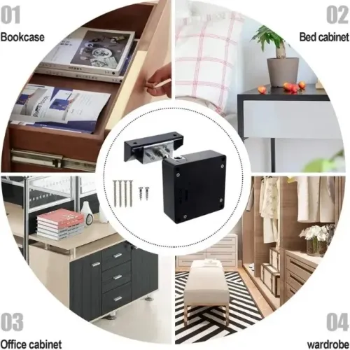  Fechadura Invisível Rfid Com Bloqueio Eletrônico Para Armários e Gavetas COD-Am568